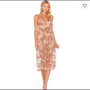 NWT For Love & Lemons Botanic Midi dress